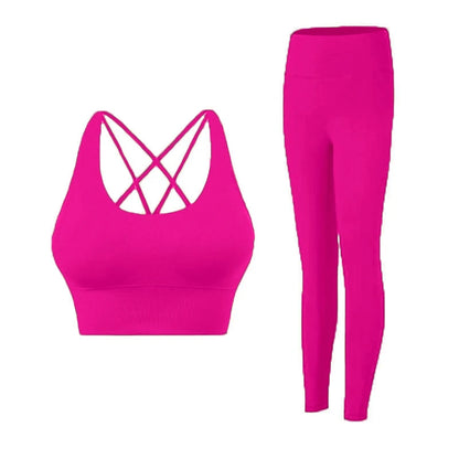 Sports set of leggings with bra.